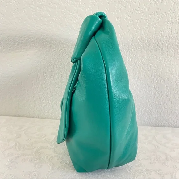 Zara blue green leather handbag - Picture 3 of 13